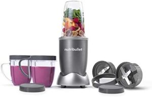 NutriBullet NBR-1201 12-Piece High-Speed Blender/Mixer System, Gray (600 Watts)