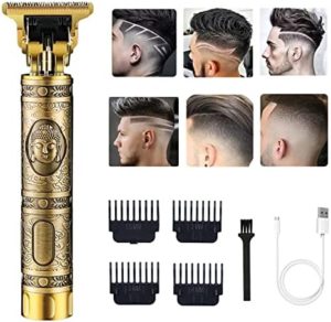 Hair Clippers for Men, Cordless Electric Hair Trimmer Rechargeable Beard Trimmer Shaver, Electric T Blade Trimmer Zero Gapped Edgers Clipper Hair Cutting Kit, Gift for Father